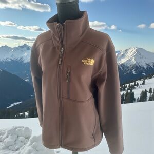 The North Face Apex Bionic Brown Softshell Jacket Mens size large